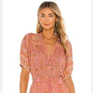 Spell Sundown‎ organic cotton blouse  in Apricot size Small